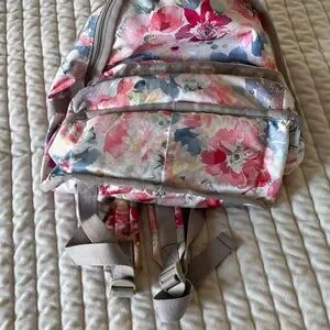 Lesportsac | Bags | Lesportsac Floral Backpack Pink And Blue 
